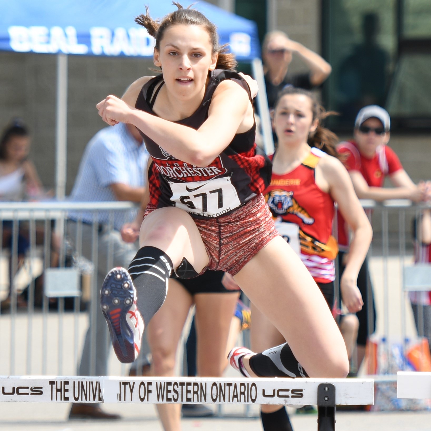 Katie hurdles