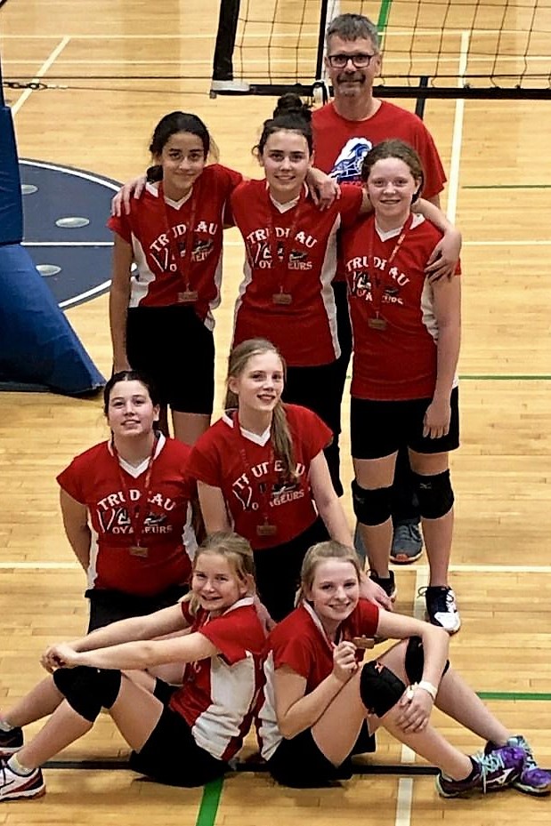 Trudeau girls VB team