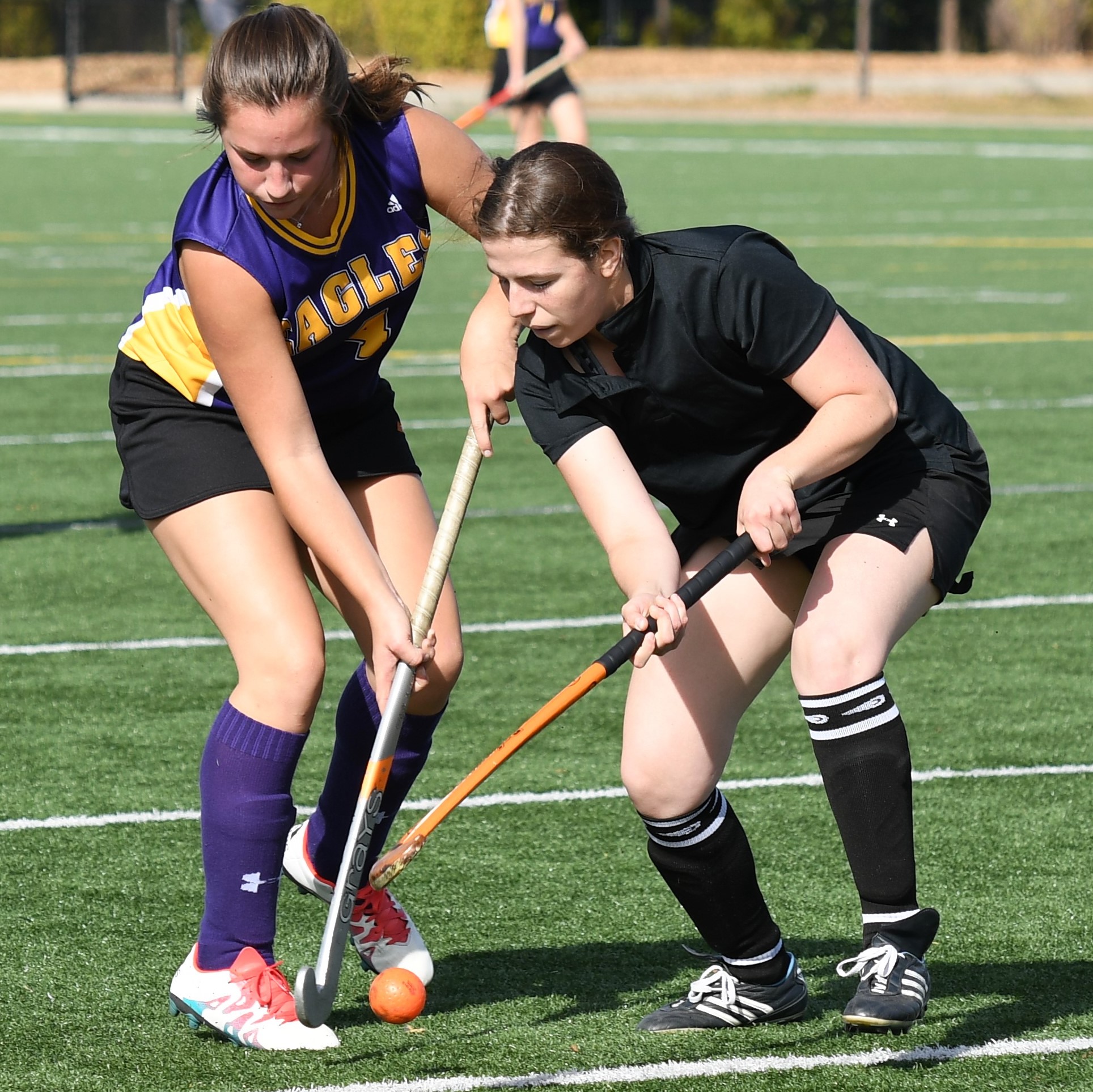 Battling for the ball