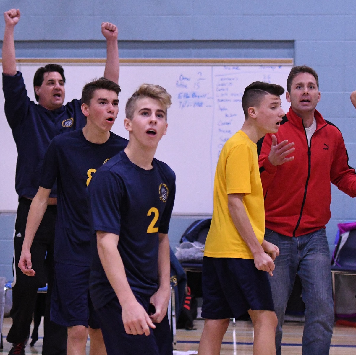 District JR boys VB final