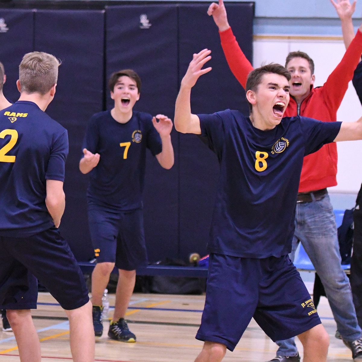 District JR boys VB final